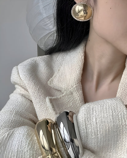 Bold Hinge Bangle Cuff Bracelet