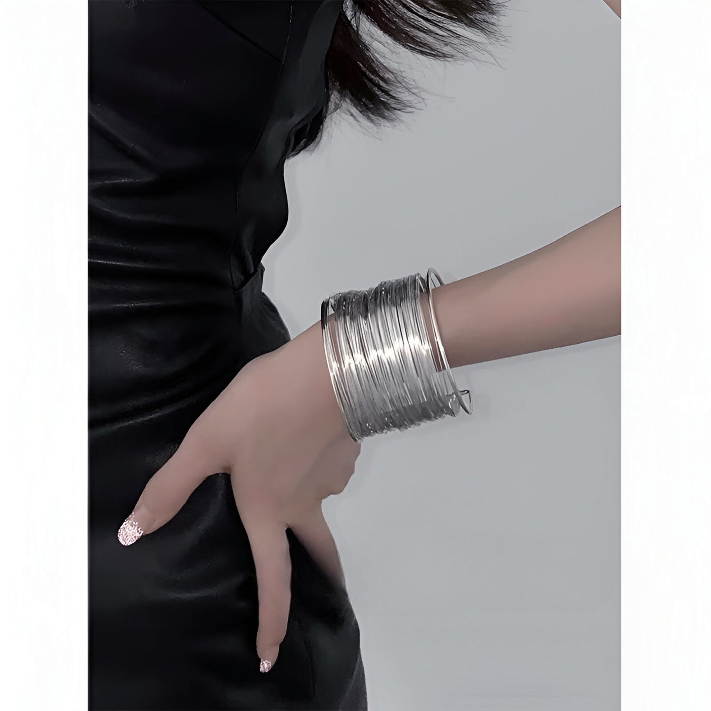 Stacked Wire Cuff Bracelet