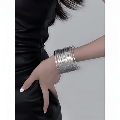 Stacked Wire Cuff Bracelet