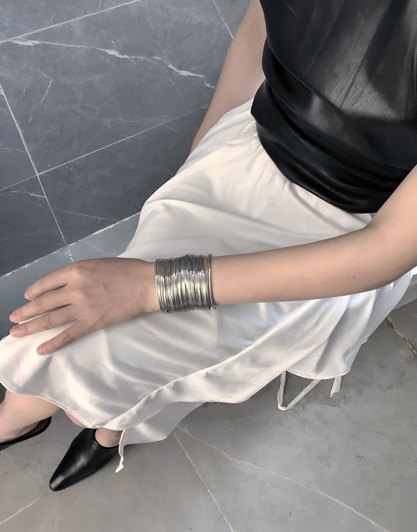 Stacked Wire Cuff Bracelet