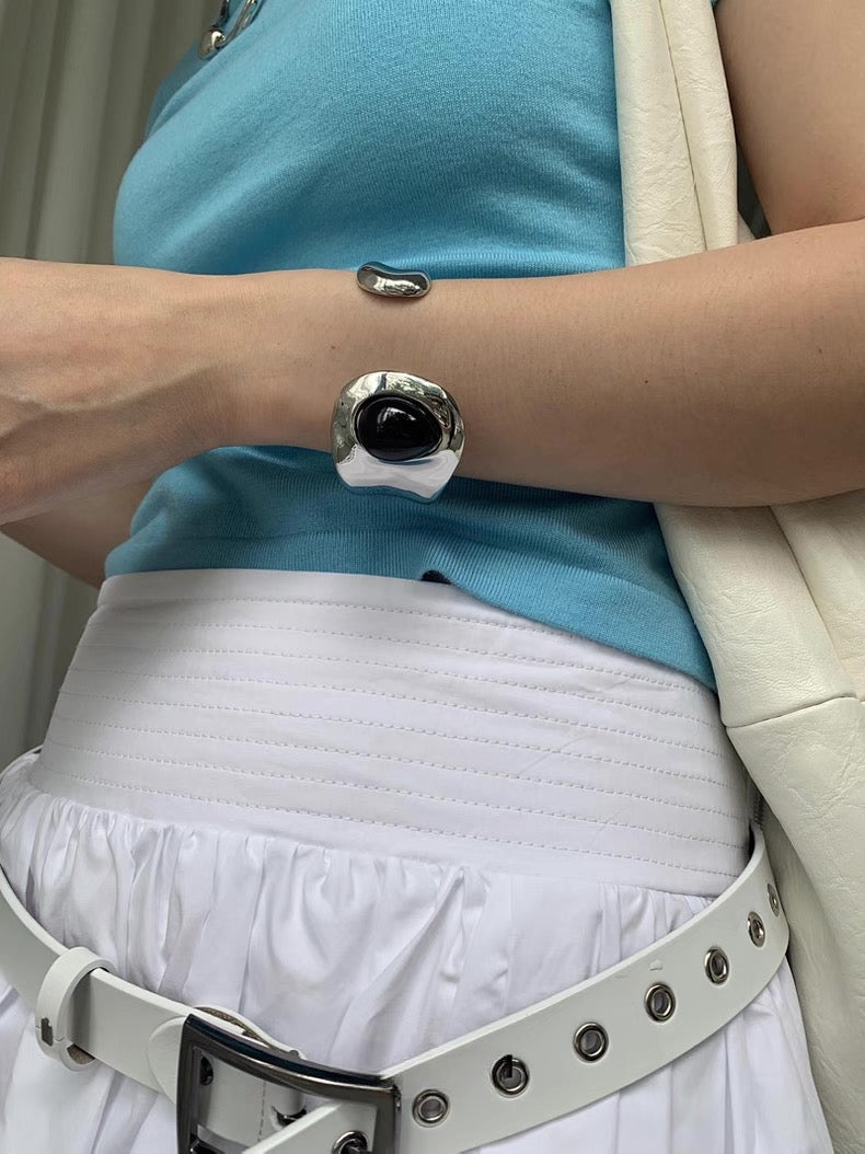 Molten Stone Accent Cuff Bracelet