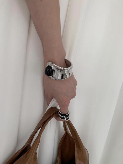 Molten Stone Accent Cuff Bracelet