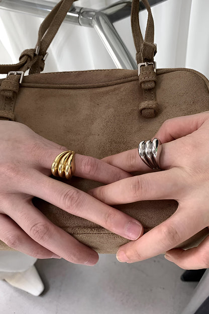 Futuristic Bubbly Ring Set