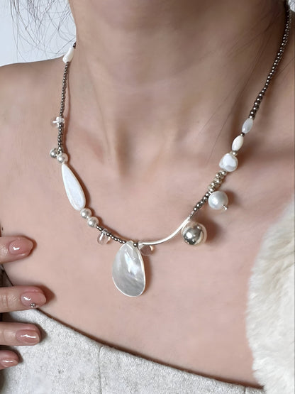 Mermaidcore Mother of The Pearl Necklace